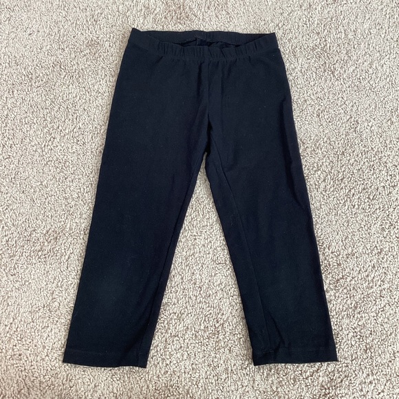 3/$15 🛍️ Cat & Jack black stretch Capri legging girls M 7/8 simple solid basic - Picture 2 of 7